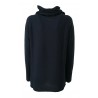 ELENA MIRÒ women's crew neck sweater with blue applicable collar