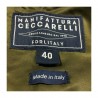 MANIFATTURA CECCARELLI men's vest green with padding 100% wool mod. 7915 100% cotton MADE IN ITALY