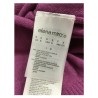 ELENA MIRÒ, wisteria V-neck women's shirt with detachable collar 90% wool 10% cashmere