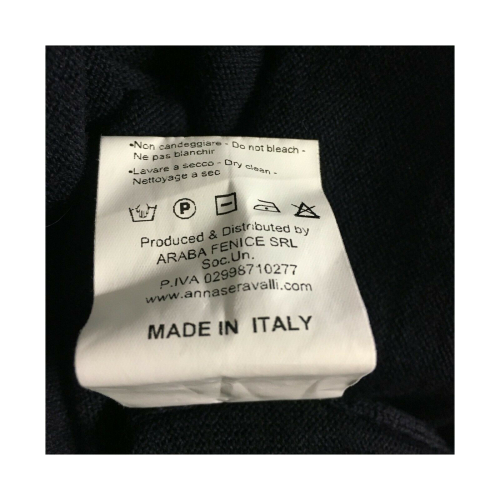 ANNA SERAVALLI woman sweater over 100% merino wool mod S731 MADE IN ITALY