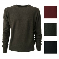 TREDICINODI Maglia uomo girocollo 100% cashmere infeltrito MADE IN ITALY