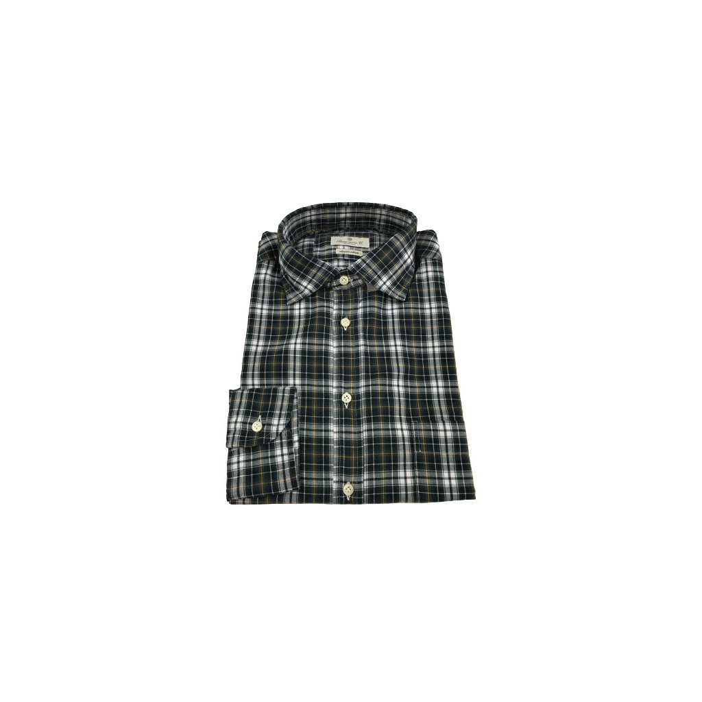 BRANCACCIO camicia uomo quadri blu/verde con taschino manica lunga mod PITT linea GOLD B159502 BRANCACCIO camicia uomo quadri blu/verde con taschino manica lunga mod PITT linea GOLD B159502