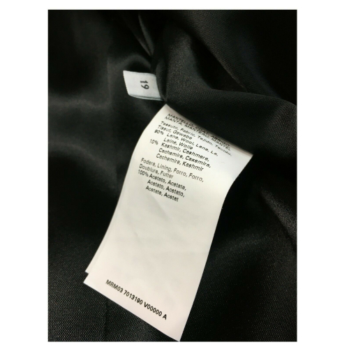 PERSONA by Marina Rinaldi black woman 1 breast coat mod QUASTRO 90% wool 10% cashmere