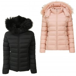 JOTT woman down jacket with fur 90% down 10% feather mod 8903CAR CAROL