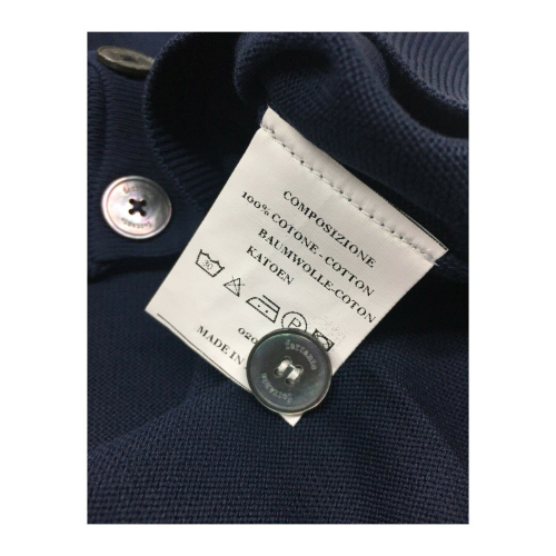 FERRANTE men's vest light blue with buttons 100% cotton MADE IN ITALY