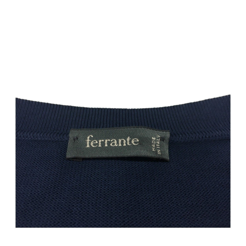 FERRANTE gilet uomo azzurro con bottoni mod 28211 100% cotone MADE IN ITALY