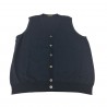 FERRANTE gilet uomo azzurro con bottoni mod 28211 100% cotone MADE IN ITALY
