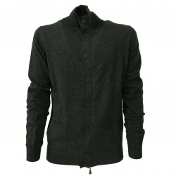 ALPHA STUDIO Cardigan uomo con bottoni e zip mod AU-1204E 70% lana 30% cashmere