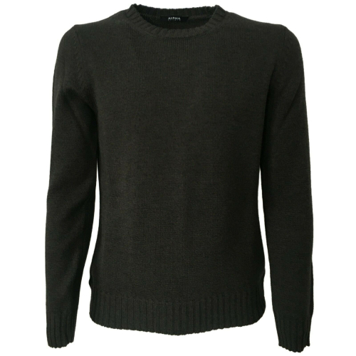 ALPHA STUDIO Maglia uomo pesante girocollo mod AU-1130C 100% lana Merino