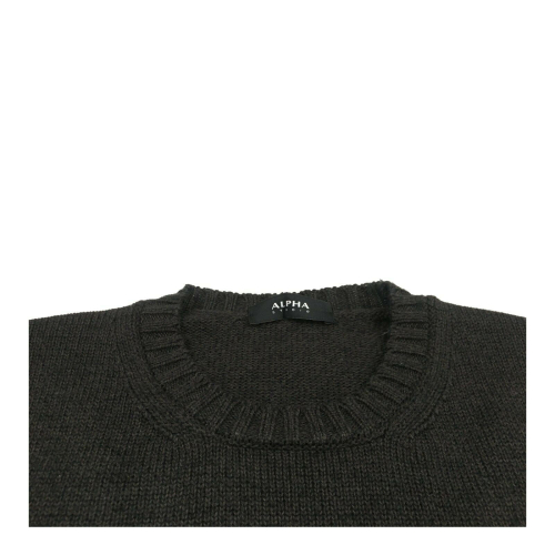 ALPHA STUDIO Maglia uomo pesante girocollo mod AU-1130C 100% lana Merino