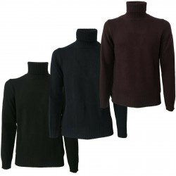 ALPHA STUDIO man sweater turtleneck art AU-1131G 100% wool merinos