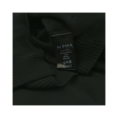 ALPHA STUDIO Maglia uomo collo alto mod AU-1161G 100% lana Merino Extrafine