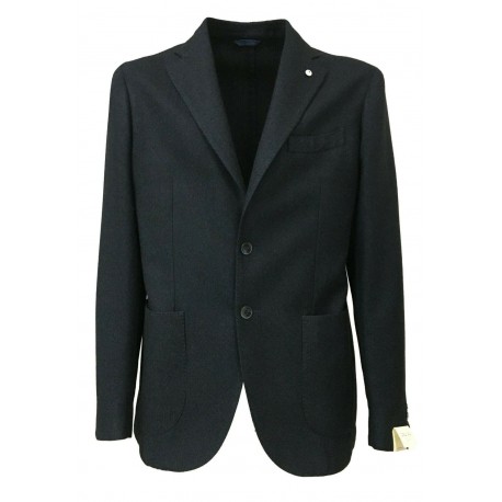 L.B.M 1911 giacca uomo grigio/nero 45% cotone 40% lana 15% poliamide 2837