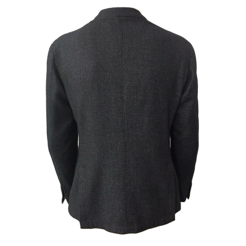 L.B.M 1911 giacca uomo blu fantasia 63% lana 23% poliestere 14% poliammide