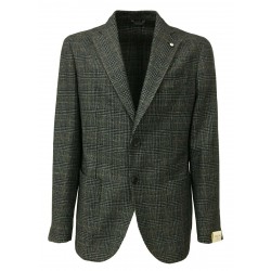 L.BM 1911 men's black/gray/brown jacket wool 2887