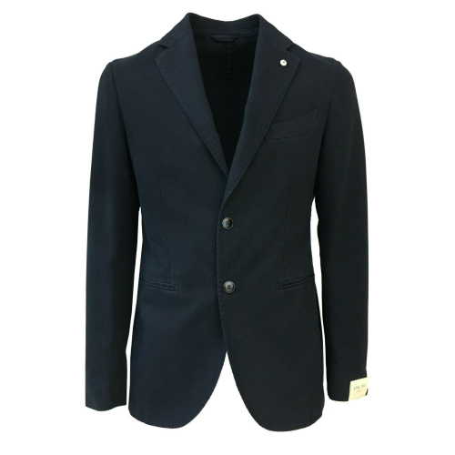 L.B.M 1911 giacca uomo blu sfoderata slim 50% cotone 25% poliestere 25% viscosa