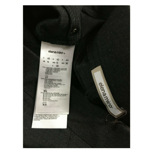 ELENA MIRÒ pantalone donna mod jegging tessuto jersey pesante elastico in vita rivestito