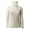FLY3 women's sweater turtleneck 100% cashmere + 100% cotton art MD636 MADE IN ITALY