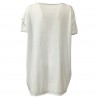 TADASHI Maxi t-shirt donna bianca over mod TPE194183 100% cotone MADE IN ITALY