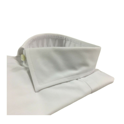 BRANCACCIO man shirt long sleeve white elasticated mod GIO KS77001
