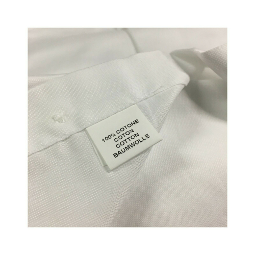 BRANCACCIO camicia uomo slim manica lunga bianco 100% cotone mod GIO’ KS67501