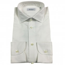 BRANCACCIO man shirt slim long sleeve white 100% cotton oxford mod GIO KS67001