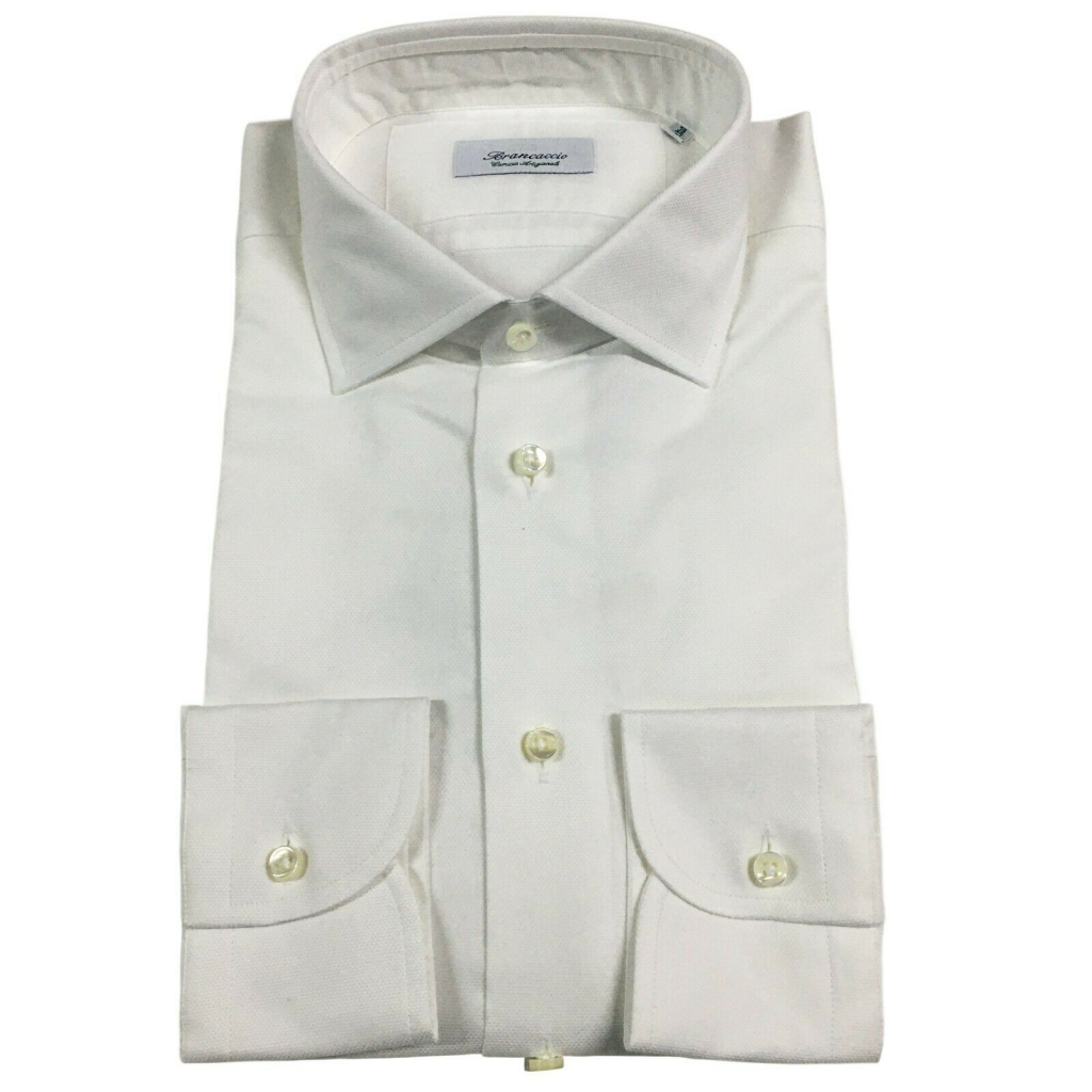 BRANCACCIO camicia uomo oxford slim manica lunga bianco mod GIO’ KS67001 BRANCACCIO camicia uomo oxford slim manica lunga bianco mod GIO’ KS67001