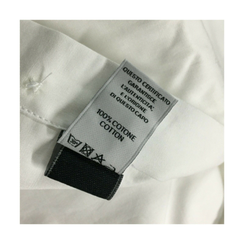 BRANCACCIO camicia uomo slim manica lunga bianco 100% cotone mod GIO’ KS66201