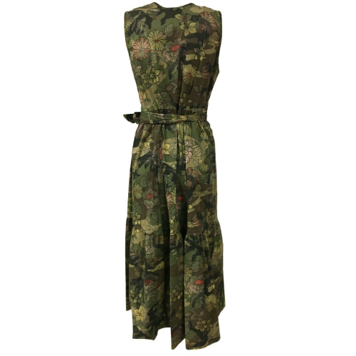 LA FEE MARABOUTEE Abito donna senza maniche incrociato mod FC3143 MADE IN ITALY