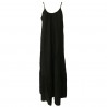 HUMILITY Women's black dress art HB1167  100% linen MADE IN ITALY