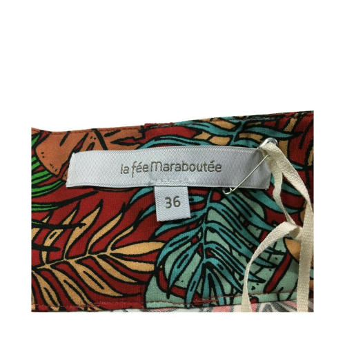 LA FEE MARABOUTEE Gonna donna svasata mod FC3518 100% cotone MADE IN PORTUGAL