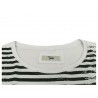 TADASHI women's striped t-shirt with print mod TPE194174 100% cotton MADE IN ITALY