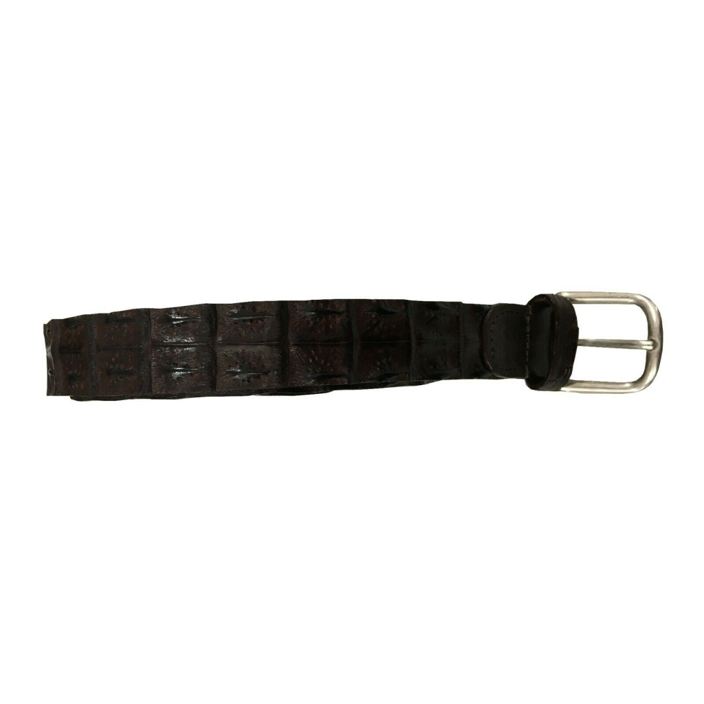 MANIERI man baby crocodile belt height 3 cm 100% leather MADE IN ITALY MANIERI man baby crocodile belt height 3 cm 100% leather MADE IN ITALY