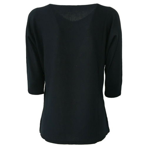 LA FEE MARABOUTEE women's sweater 3/4 sleeve art FC3093 MADE IN ITALY