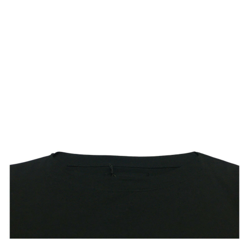 TADASHI Maglia donna nera cotone con tasca e zip mod TAI184058 MADE IN ITALY