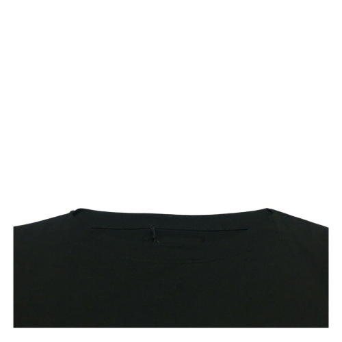 TADASHI Maglia donna nera cotone con tasca e zip mod TAI184058 MADE IN ITALY