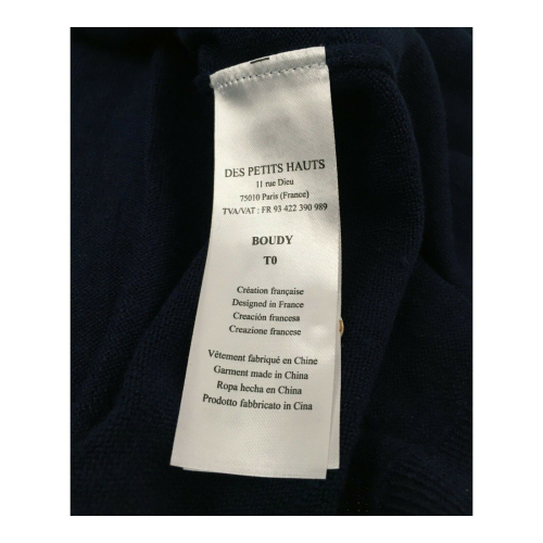 DES PETITS HAUTES women's cardigan 100% linen mod BOUDY