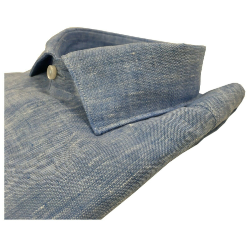 BROUBACK camicia uomo manica lunga lino art NISIDA N54 100% lino MADE IN ITALY