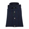BROUBACK camicia uomo manica lunga righe larghe WASHED NISIDA N27 col 88 Made in Italy