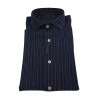 BROUBACK camicia uomo manica lunga righe larghe WASHED NISIDA N27 col 88 Made in Italy
