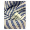 BROUBACK camicia uomo manica lunga righe Azzurro / bianco WASHED NISIDA N66