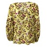 HANITA blusa donna manica lunga giallo fantasia moro/fuxia mod H.M2101.2795 MADE IN ITALY