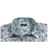 BROUBACK camicia donna manica 3/4 fantasia farfalle bianco/celeste mod TASHA N17 MADE IN ITALY