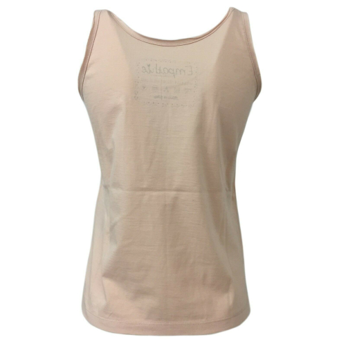EMPATHIE  women's tank top pink mod 0507 100% cotton MADE IN ITALY