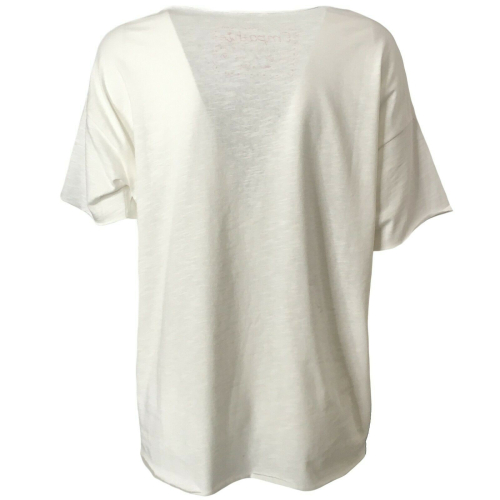 EMPATHIE  women's t-shirt cream mod 2201 100% cotton MADE IN ITALY