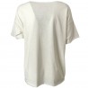 EMPATHIE T-shirt donna panna mezza manica mod 2201 100% cotone MADE IN ITALY