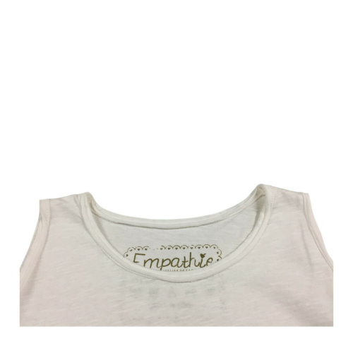 EMPATHIE  women's tank top cream mod 2302 100% cotton MADE IN ITALY