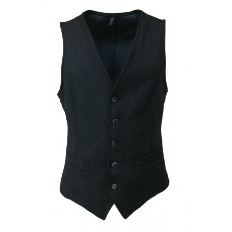 L.BM 1911 men gray  vest 45% cotton 40% wool 15% polyamide mod 1421