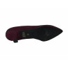 UPPER CLASS woman shoe spool heel 4 cm covered in BORDEAUX suede mod M504 MADE IN ITALY