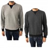 BKØ man anthracite sweater mod BU17605 98% cotton 2% elastane MADE IN ITALY
